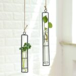 Metal and Glass Hanging Planter 5