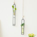 Metal and Glass Hanging Planter 4