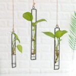 Metal and Glass Hanging Planter 3
